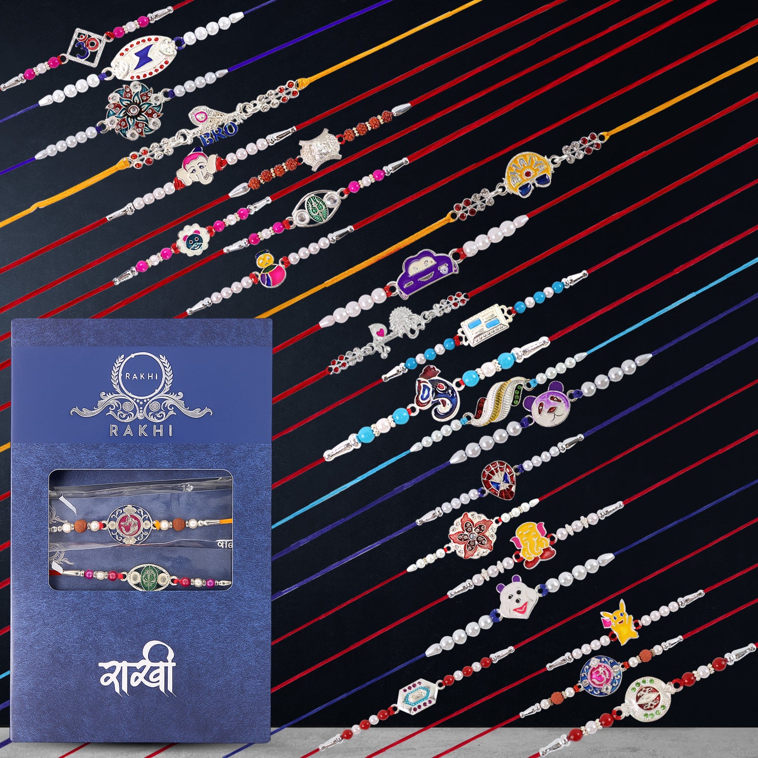 Premium Designer Rakhi Gift Box  Traditional  Trendy Collection Premium Designer Rakhi Gift Box  Traditional  Trendy Collection